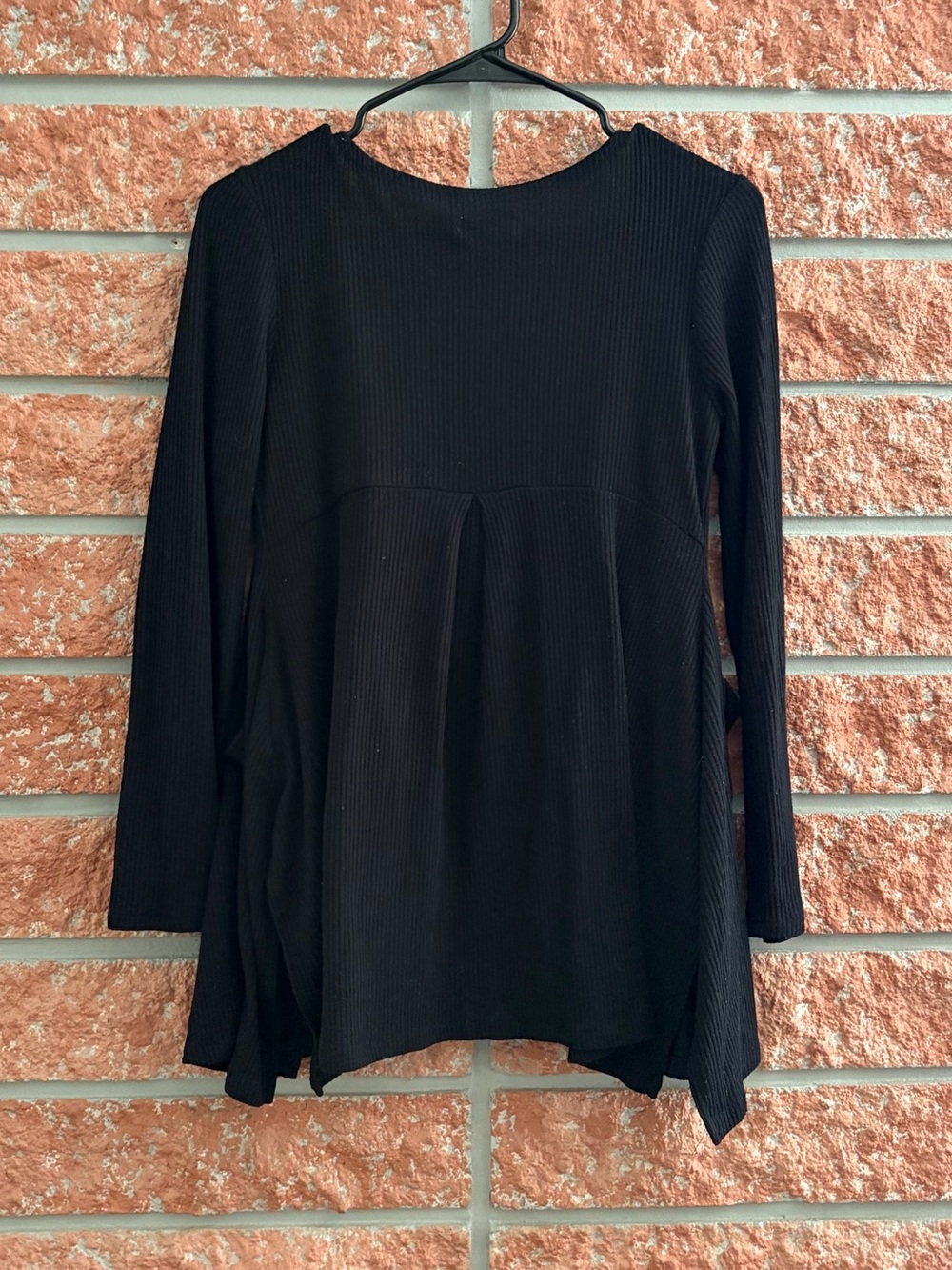 Epic Threads Black Open-Front Ribbed Cardigan - Picture 2 of 3
